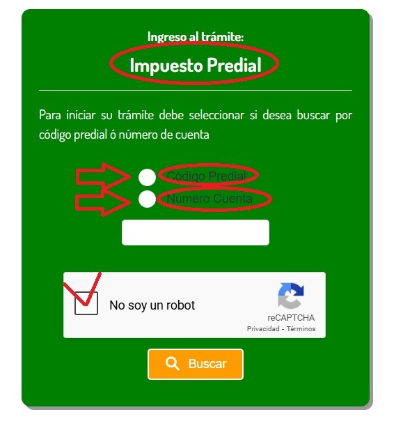 Formulario Impuesto predial arauca
