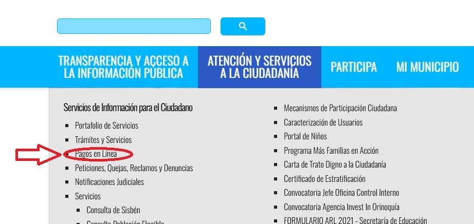 PAgos en linea villavicencio