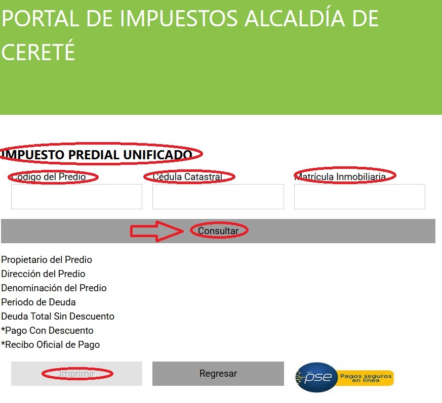 impuesto predial cerete